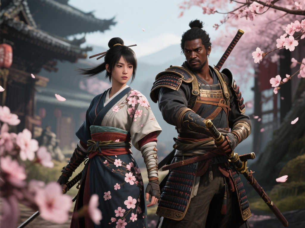 硬汉必看!《刺客信条:影》奈绪江与弥助樱花风战袍亮相 硬汉必看!《刺客信条:影》奈绪江与弥助樱花风战袍亮相